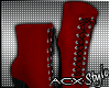 !ACX!Diva Boots Red