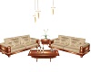 MP~FINE WOOD COUCH SET
