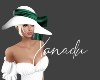 Elegant Hat Emerald Bow