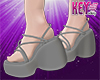 K* Wedges Pastel Grey