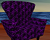 Purple Black Chair