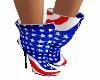 PATRIOTIC ANKLE BOOTS