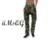 Green Camo Stressed Jean