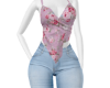 PINK FLORAL CHAMIS FIT