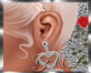 Amore heart earrings
