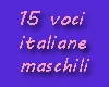 (mmv)15 voice italy male