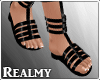 [R] Sandals - Black