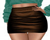 Gig-Brown Leather Skirt