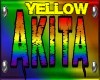 Akita's Pride Collar Yel