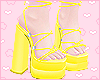 Platform Sandals Yellow