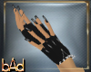 Black PVC Gloves Nails