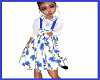 Kids blue flower dress