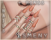 [Is] Coral Nails +Rings