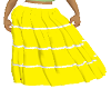 boho skirt yellow & whit