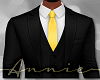 Black Suit Lemon Tie +
