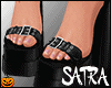 S. BLACK SANDALS
