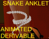 snake silver anklet