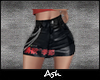 Ash. Leather Skirt