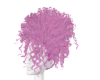 pink curly hair