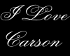 I Love Carson HeadSign