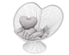 Heart Single Seat White