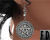 Antique Pentacle Earring