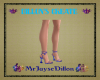 (JD) Blue Grunge Heels
