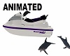 Jet Ski Purple w/Dolphin