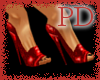~PD~glitter pumps red