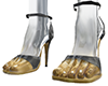 Schiaparelli Gold Heels