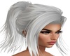 W! Silver Ponytail Hair