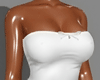 V: Strapless top white