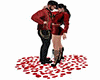 Valentine pose rose