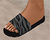 Gray Tiger Stripe Sandals (F)