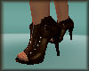 Leather BWN Heels