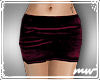 !Short velv skirt red