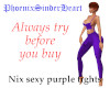 Nix sexy purple tights