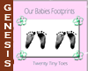 Babies Footprints Twins