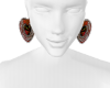 Red heart earrings