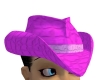 Pink female cowgirl hat