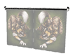 Animated furry curtains