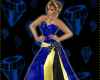 SL  blue gold gown