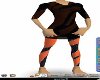 Black/orangeblack leggin