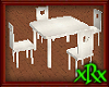 White Wood Table/chairs