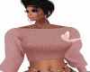 Off Shoulder Knit Crop