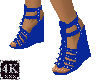 4K Blue Wedge Shoes