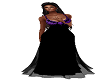 Purple n Black Gown
