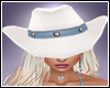 White/Blue CowGirl Hat