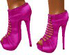 Pink Satin Heels