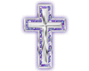 silver amethyst cross